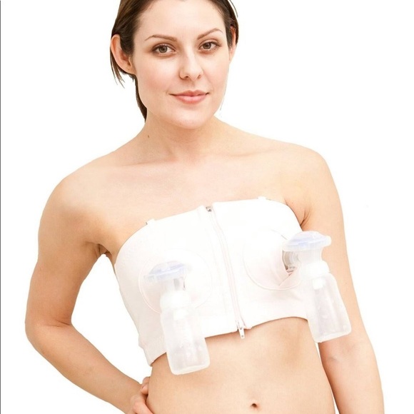 Lansinoh xsmall-large light pink nursing bra - Picture 1 of 5